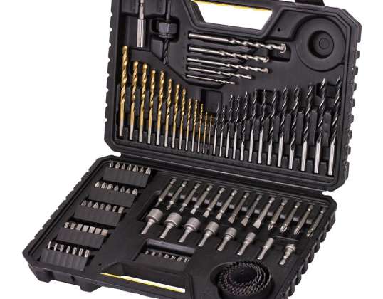Gemengd set in sterke koffer 100 st.