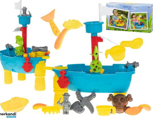 Badewassertisch Sandkasten Piratenschiff / 25 Stk.