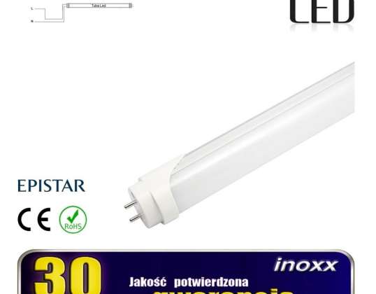 Tube LED 60cm 9w t8 6000k g13 unidirectionnel froid