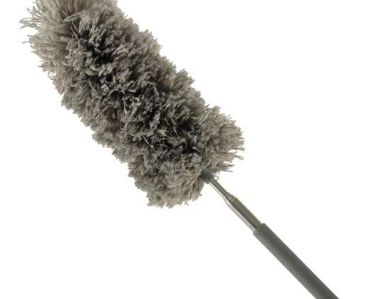 Dusting brush, telescopic duster, gray