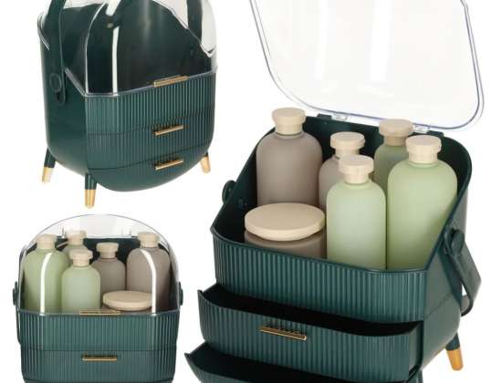 Kosmetik organizer boks grønt skab