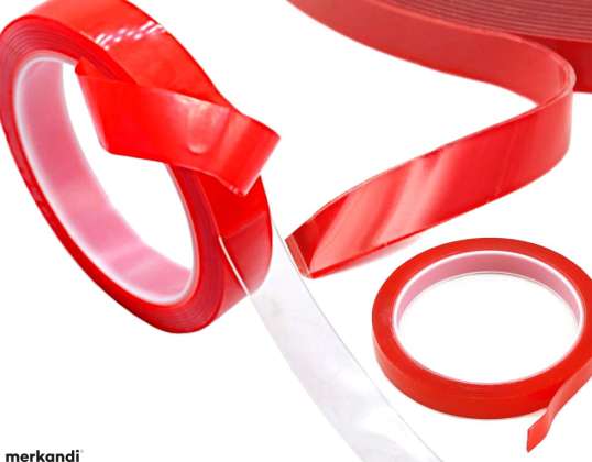 Doppelseitiges selbstklebendes doppelseitiges Acryl-Montageband transparent stark 20mm x 3m