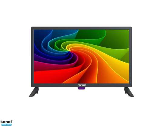 Téléviseur numérique nvox HDTV LED 24 pouces avec tuner DVBT/T2 HEVC/H.265 12/24/230V