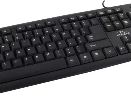 TK102 Tastatură standardă cu fir PS/2 Titanum