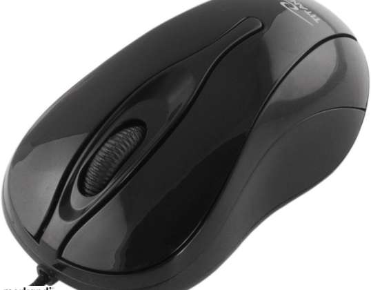 TM103K Hornet vadu 3D optiskā USB pele Melns titāns
