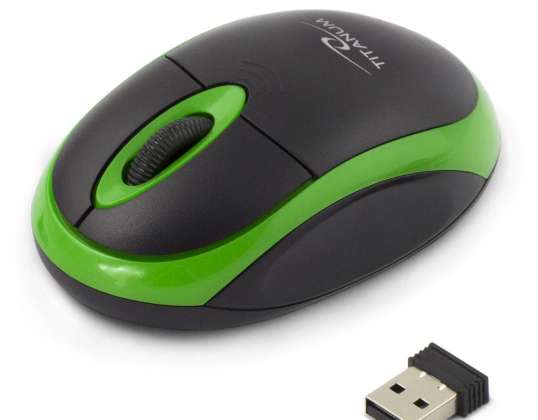 TM116G Titanium draadloze muis 2.4ghz 3d opt. usb vulture zwart-groen