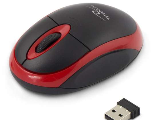 TM116R Kabellose Maus 2.4GHz 3D Optisch USB Vulture Schwarz-Rot