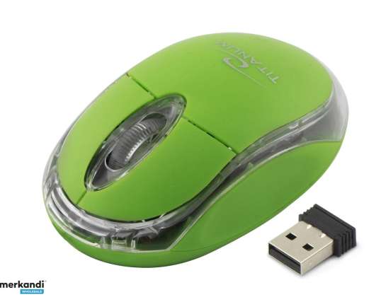 TM120G Wireless Mouse 2.4GHz 3D Optical USB Condor Green