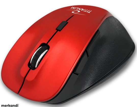 TM122R Titanum drahtlose Maus bluetooth 6d opt. fornax rot