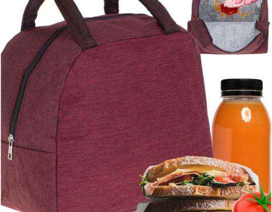 Sac à lunch thermique pour le petit-déjeuner isolant rouge