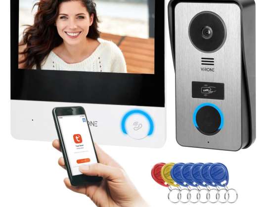 PAVONIS. video intercom set. 4-wire. 7". Wi-Fi. touchscreen. Full HD. RFID