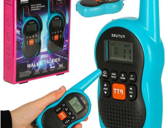 Walkie Talkie walkie-talkies for barn rekkevidde 3 km sett med 2 stk.