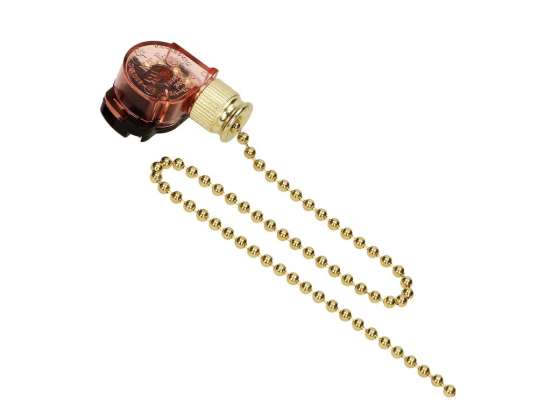 Zugschalter 3A, gold