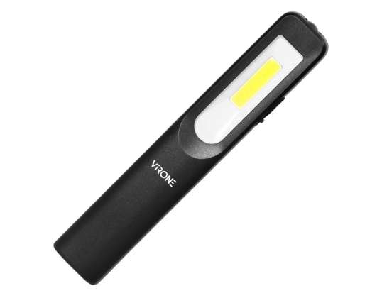 Työskentely LED-taskulamppu 3W 200lm   3W 150lm. 1200mah. 3 tilaa: 100 . 50 . etu dioidi. magneetti. ripustuskohde