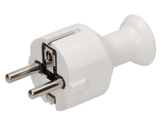 Eenvoudige stekker 2P Z. wit