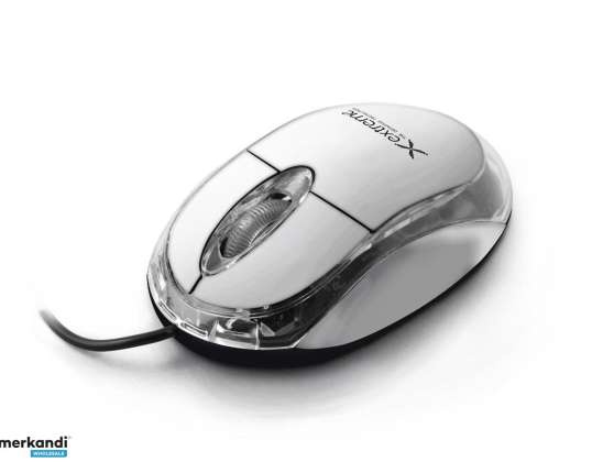 Mouse ottico USB 3D cablato XM102W Camille White Extreme