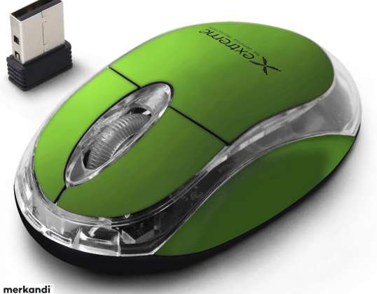 XM105G Extreme безжична мишка 2.4ghz 3d оптично usb хариер зелена