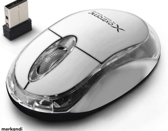 XM105W Extreme безжична мишка 2.4ghz 3d оптична usb Harrier бяла
