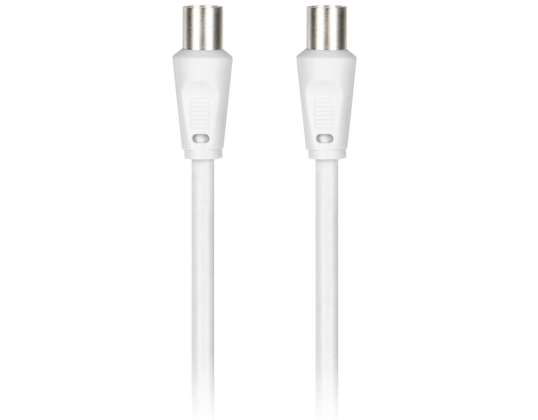 Kabel TV VIDEO weiß 5.0m ZA 12/W/5M