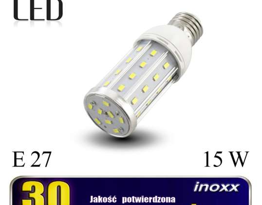 LED-Glühbirne E27 Corn 15W Metall 6000K Kalt