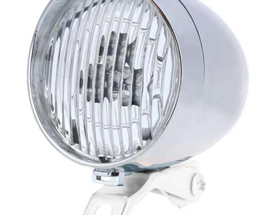 ZD14B Retro silberne LED-Fahrradlampe