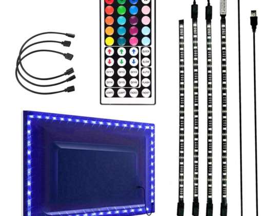 ZD4D Éclairage TV LED RGB 4x50cm