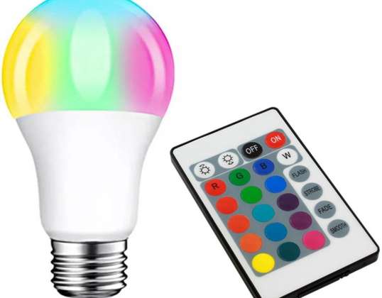 ZD7C LED lamp rgb afstandsbediening e27 3w