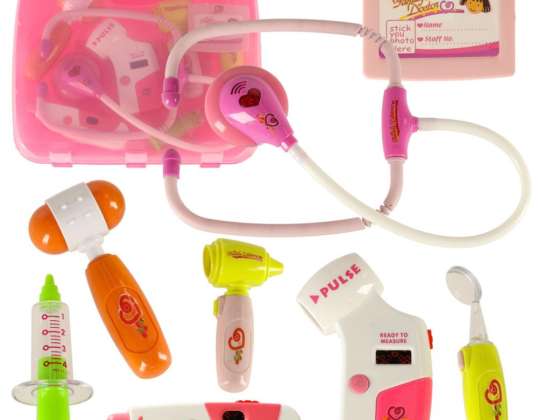 Doctor's set in a suitcase DOKTOR light pink