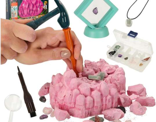 Set scientifico scavi archeologici minerali 9 pz.
