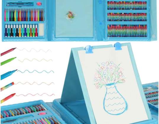 Kunstset zum Malen im Koffer 208el. blau