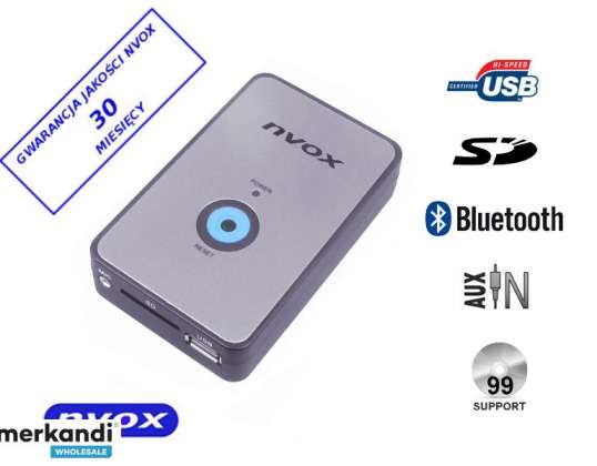 Zmieniarka cyfrowa emulator MP3 USB SD BMW 12PIN BT...  NVOX NV1080B BT BMW 12PIN