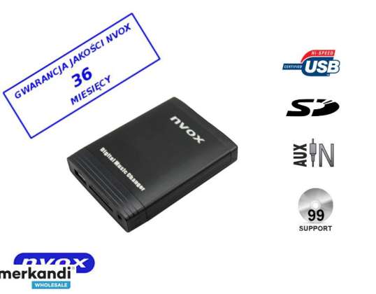Émulateur numérique MP3 USB SD HYUNDAI KIA 8PIN... NVOX NV1086M HYUNDAI 8PIN