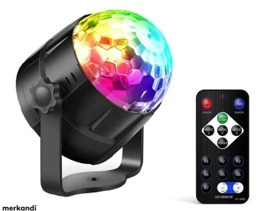 ZS48 Projektor diszkó led rgb gömb