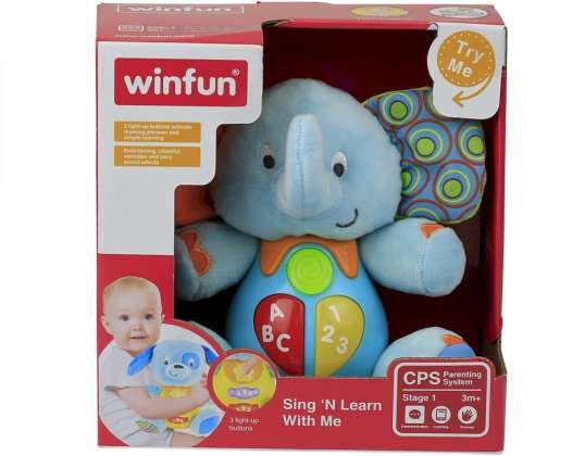 Interactieve knuffelige olifantentrompet
