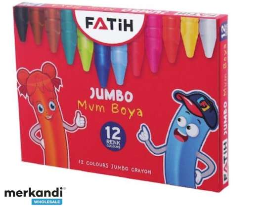 Für Grosshandel 12-farbiges Set Jumbo-Wachsmalstifte