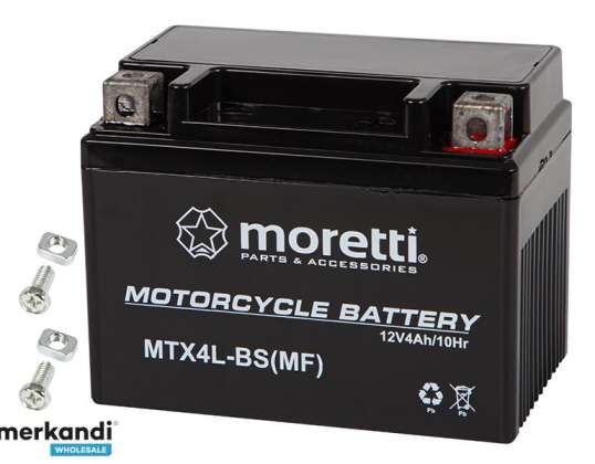 82 351 # Мотоциклетный аккумулятор 12в 4ah mtx4l bs moretti