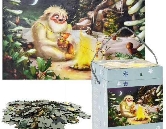 PUZZLE QUEBRA-CABEÇA MONSTRO DA NEVE 200 PEÇAS PRESENTE JOGO DE QUEBRA-CABEÇA 200 PEÇAS
