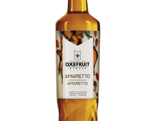 AMARETTO SIROOP Oxefruit Professionele Mixers, voor de productie van cocktails en niet-alcoholische dranken zoals mocktails, shakes, frappés, enz