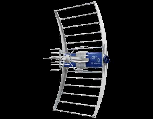 Antenne TV DVB T/T2 ASR IQ 5G 700 PROTECTED 2023 avec alimentation ZZA 7 Telmor
