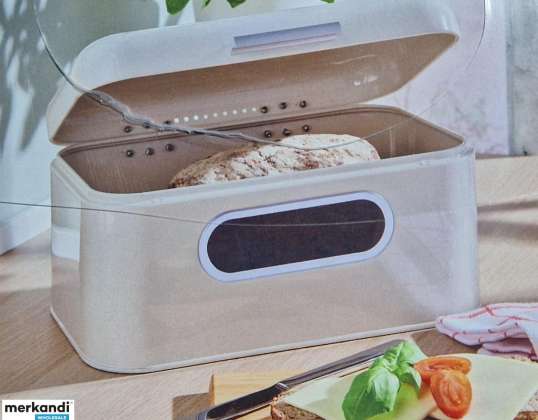 Pencereli ekmek kutusu, 2 kutu seti, Brotkasten mit Fenster, 2er Dosenset