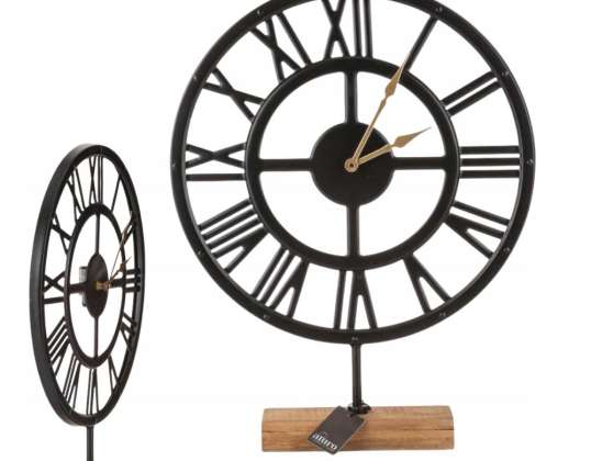 GROTE WANDKLOK STIJLVOLLE 3D SPIEGEL METALEN TAFELKLOK MET BATTERIJEN 48CM