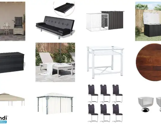 Lot de 411 unités Mobilier et Autres   Non testé