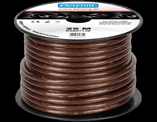 LEC KAB0713B Kabel samochodowy 6Ga OD8mm CU AL 25m