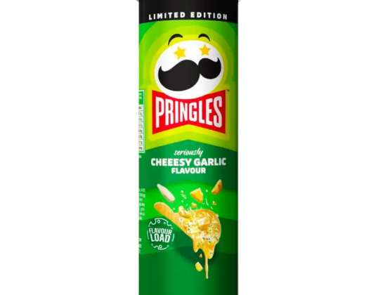 Pringles Rich Cheesey Knoflook smaak 102g