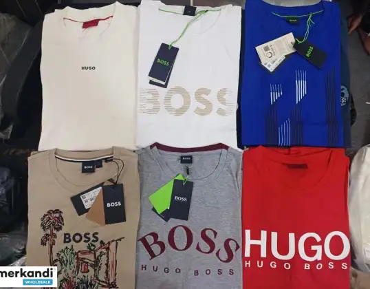 Hugo Boss Vente en gros hommes&amp;#039 ; S Assortiment de t-shirts 10pcs.