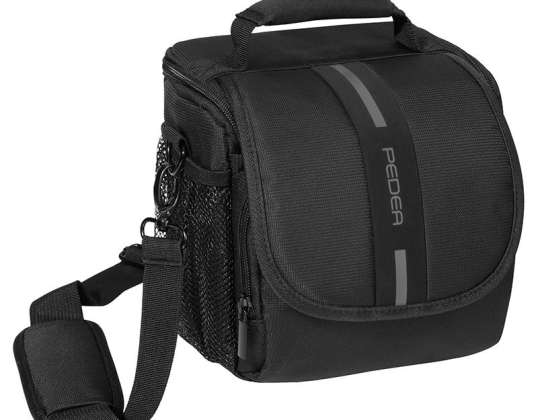 Camera Bag Photo Bag with Rain Cover and Accessory Compartments, black/grey