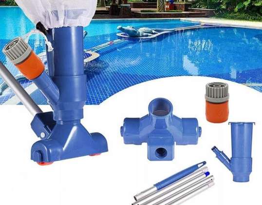 ZWEMBADREINIGINGSSTOFZUIGER MET VERSTELBARE STEELSET MESH-CONNECTOR