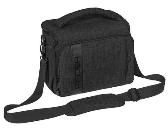Kameratasche Foto Tasche mit Regenschutz und Zubehörfächer, schwarz