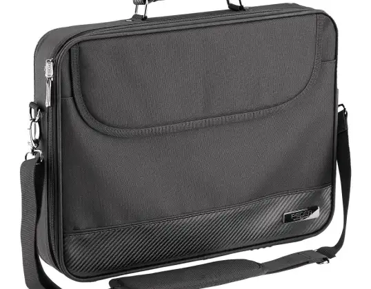 Laptoptasche 17,3 Zoll (43,9 cm) Notebook Umhängetasche mit Schultergurt, schwarz