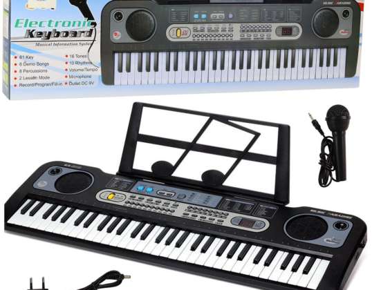 Electric Keyboard Microphone Music Stand Recording Playback